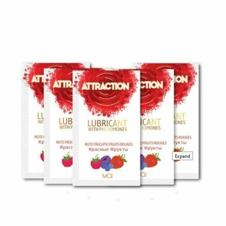 Пробник лубриканта с феромонами MAI ATTRACTION LUBS RED FRUITS (10 мл) - lovekeks.com.ua