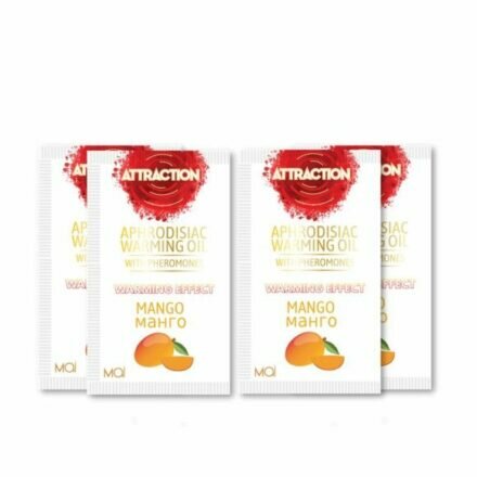 Пробник массажного масла с феромонами MAI PHEROMON MASSAGE OIL MANGO (10 мл) - lovekeks.com.ua