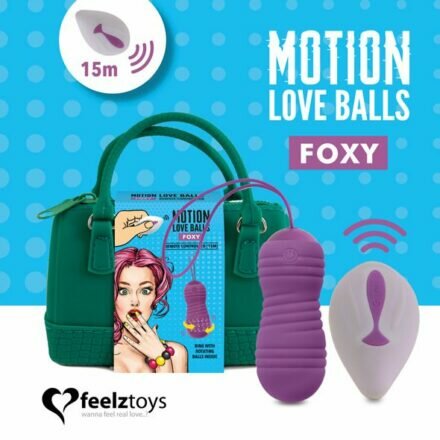 Вагинальные шарики с жемчужным массажем FeelzToys Motion Love Balls Foxy с пультом ДУ, 7 режимов - lovekeks.com.ua