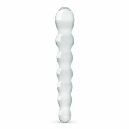 Стеклянный дилдо в виде бусин Gildo Glass Dildo No. 19 - lovekeks.com.ua