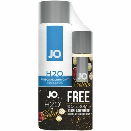 Набор смазок System JO H2O - Original (120 мл) + Gelato - White Chocolate Raspberry (30 мл) - lovekeks.com.ua