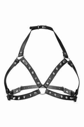 Портупея с металлическими шипами Fetish Tentation Sexy Adjustable Chest Harness - lovekeks.com.ua