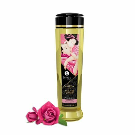 Массажное масло Shunga Aphrodisia - Roses (240 мл) натуральное увлажняющее - lovekeks.com.ua