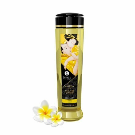 Массажное масло Shunga Serenity - Monoi (240 мл) натуральное увлажняющее - lovekeks.com.ua