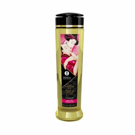Массажное масло Shunga Amour - Sweet Lotus (240 мл) натуральное увлажняющее - lovekeks.com.ua