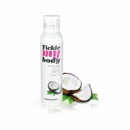 Массажная пена Love To Love TICKLE MY BODY COCONUT (150 мл) увлажняющая - lovekeks.com.ua
