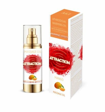 Разогревающее массажное масло с феромонами MAI MASSAGE OIL - MANGO (30 мл) (без упаковки) - lovekeks.com.ua