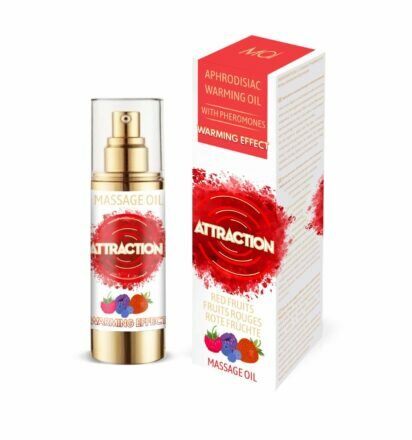 Разогревающее массажное масло с феромонами MAI MASSAGE OIL - RED FRUITS (30 мл) (без упаковки) - lovekeks.com.ua