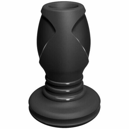 Анальный туннель Doc Johnson Platinum Premium Silicone - The Stretch - Medium - Black - lovekeks.com.ua
