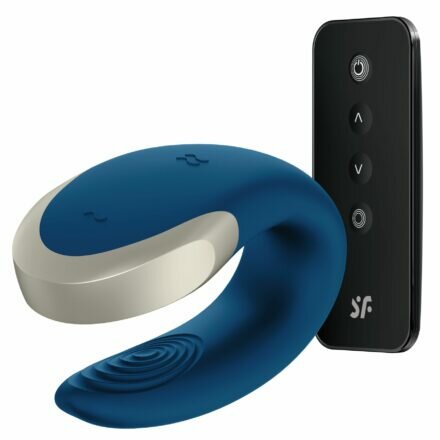 Смарт-вибратор для пар Satisfyer Double Love (Blue) - lovekeks.com.ua