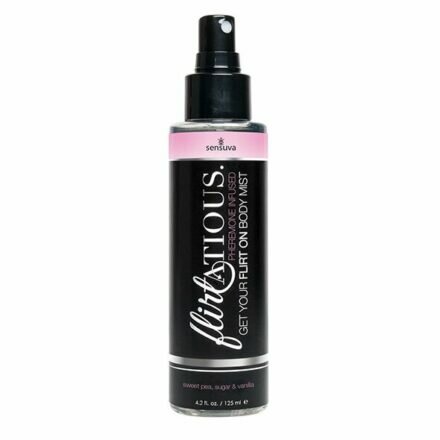 Спрей-мист для тела с феромонами Sensuva Flirtatious Vanilla, Sugar, & Sweet Pea (125 мл) - lovekeks.com.ua
