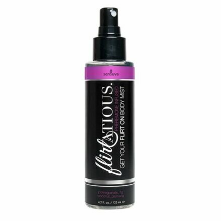 Спрей-мист для тела с феромонами Sensuva Flirtatious Pomegranate, Fig, Coconut & Plumeria (125 мл) - lovekeks.com.ua
