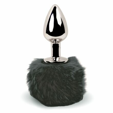 Анальная пробка FeelzToys - Bunny Tails Butt Plug Black - lovekeks.com.ua