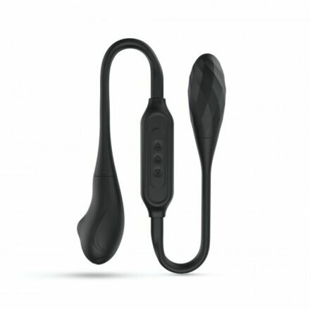 Вибратор на гибкой сцепке со стимуляцией пальчиком Dorcel DUAL EXPLORER - lovekeks.com.ua