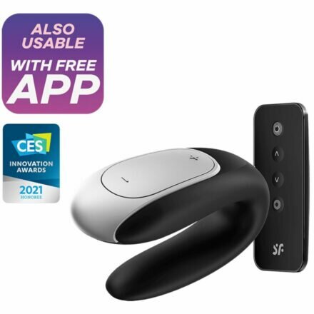 Смарт-вибратор для пар Satisfyer Double Fun (Black) - lovekeks.com.ua