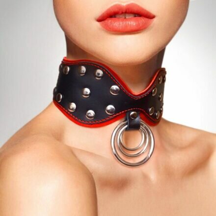 Ошейник из натуральной кожи Art of Sex - Collar Butterfly - lovekeks.com.ua