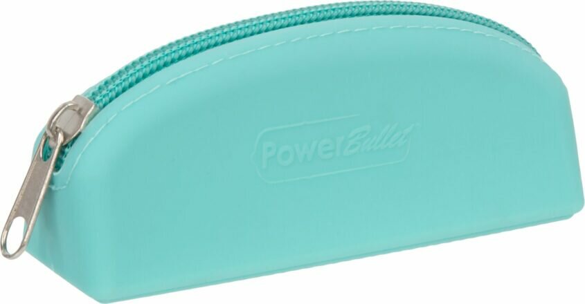 Сумка для хранения секс-игрушек PowerBullet - Silicone Zippered Bag Teal - lovekeks.com.ua