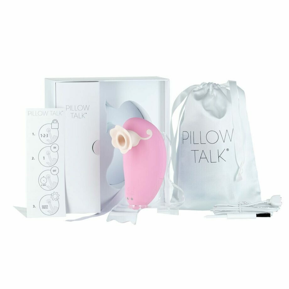 Роскошный вакуумный клиторальный стимулятор Pillow Talk - Dreamy Pink с кристаллом Swarovski - lovekeks.com.ua