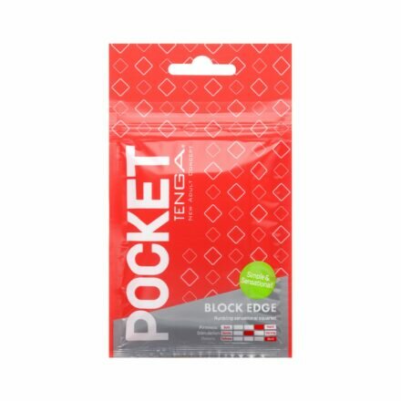 Мастурбатор TENGA Pocket Block Edge - lovekeks.com.ua