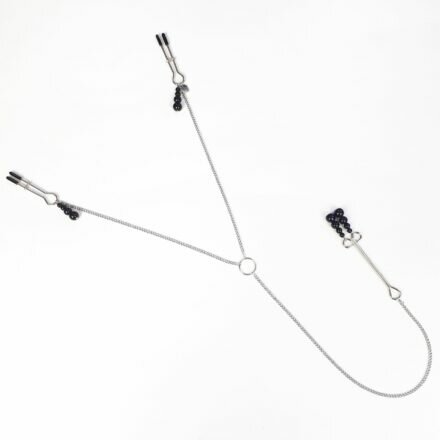 Зажимы для сосков и клитора Art of Sex - Nipple and clit clamps Black Pearl - lovekeks.com.ua