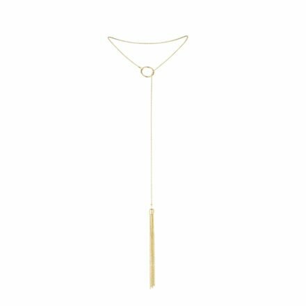 Цепочка для тела Bijoux Indiscrets Magnifique Tickler Pendant Chain - Gold, украшение для тела - lovekeks.com.ua
