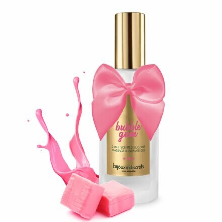 Лубриканты на силиконовой основе для секса и массажа Bijoux Indiscrets BUBBLEGUM 2 in 1 - lovekeks.com.ua