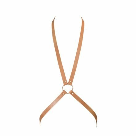 Портупея Bijoux Indiscrets MAZE - 8 Harness Brown, экокожа - lovekeks.com.ua